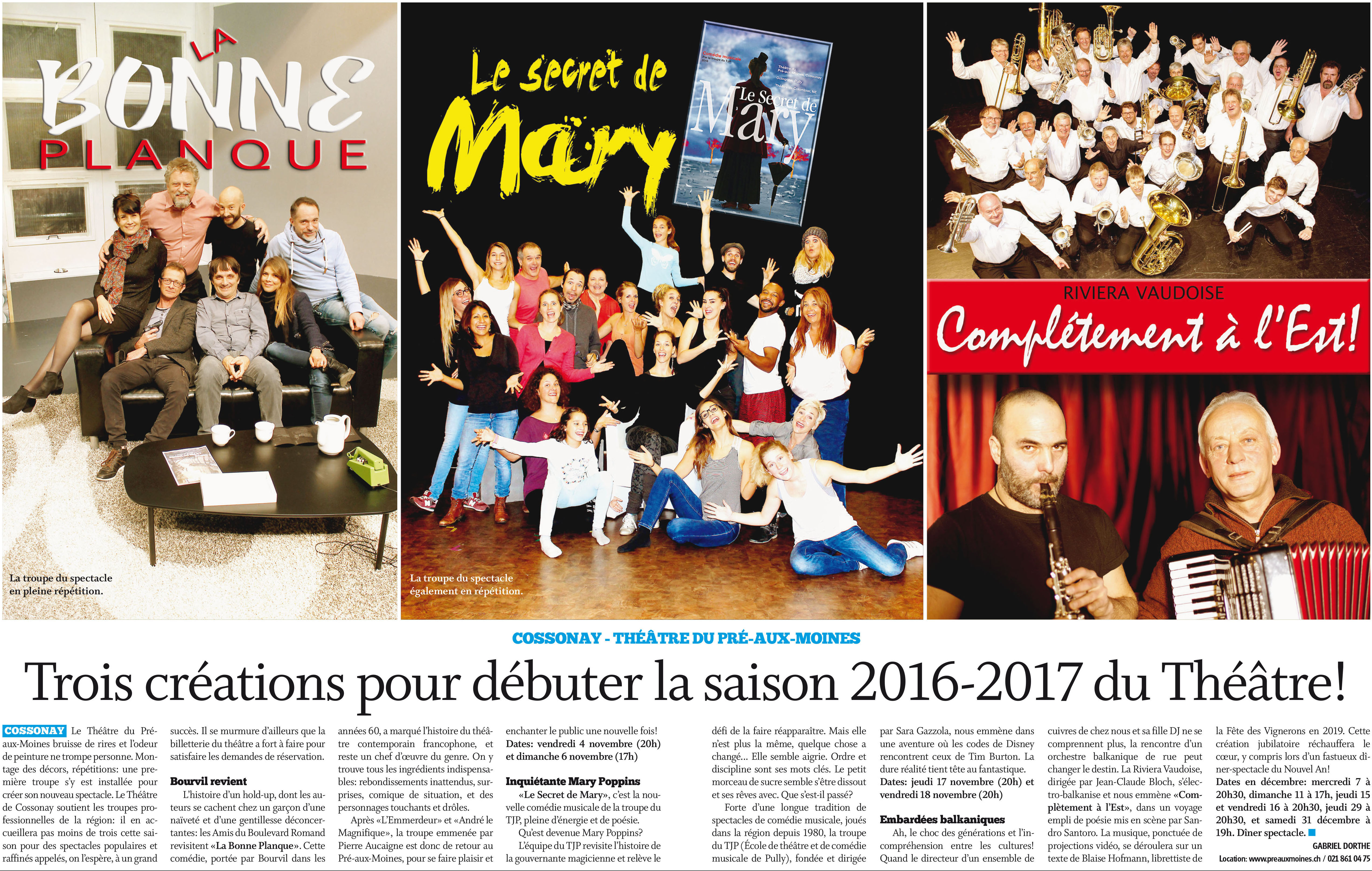 Journal de Cossonay, 28.10.2016